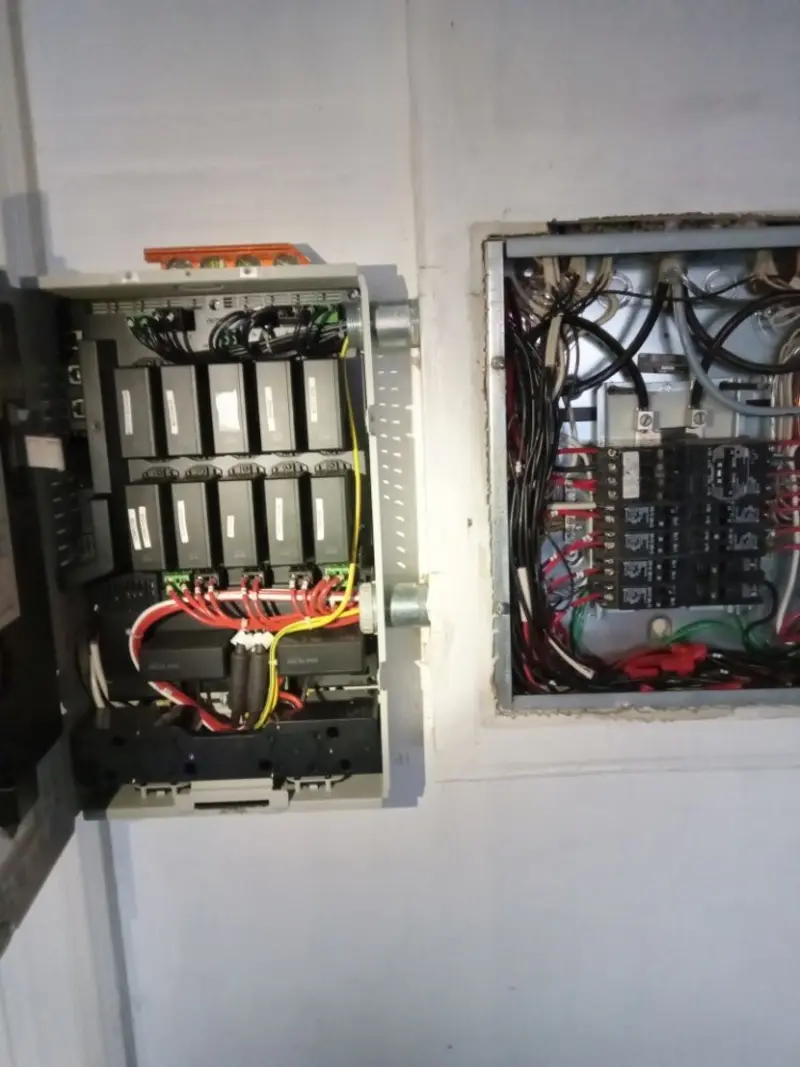 Electrical panel upgrade completed for Security Camera Wiring in Apollo Beach